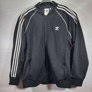 ADIDAS BLACK TREFOIL ADICOLOR ORIGINAL CLASSICS SUPERSTAR SST TRACK JACKET Sz XL
